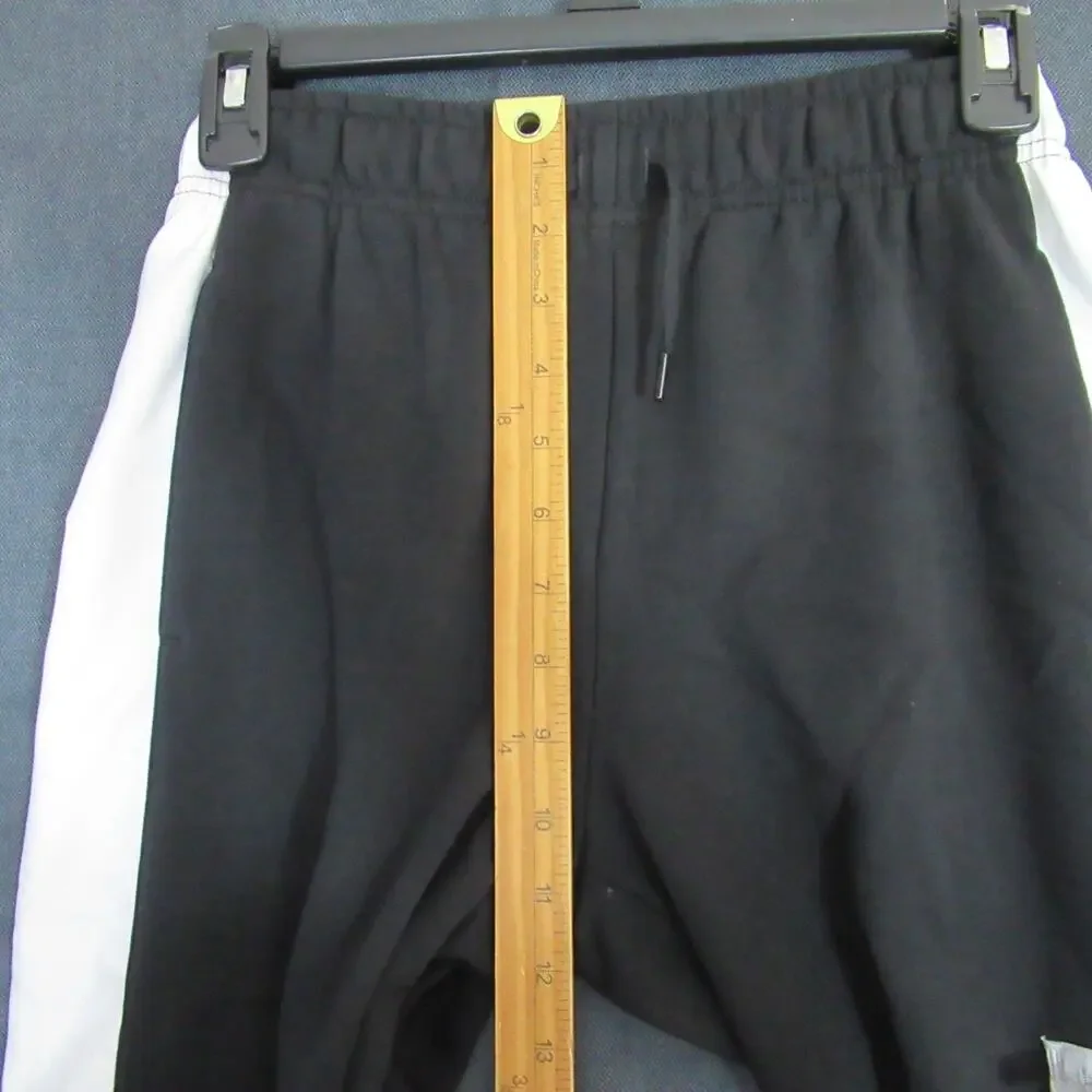 Nike Joggers Girls Large Black White French Terry Cargo Sportswear Athletic NWT